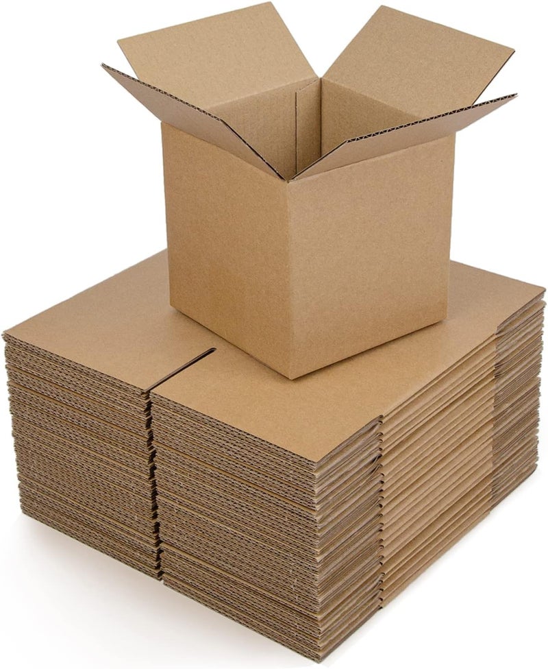SUNLPH Shipping Boxes 6x6x6 Inches Small Corrugated Cardboard Boxes, 25 Pack - Image 1